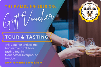 gift card for a manchester beer tour